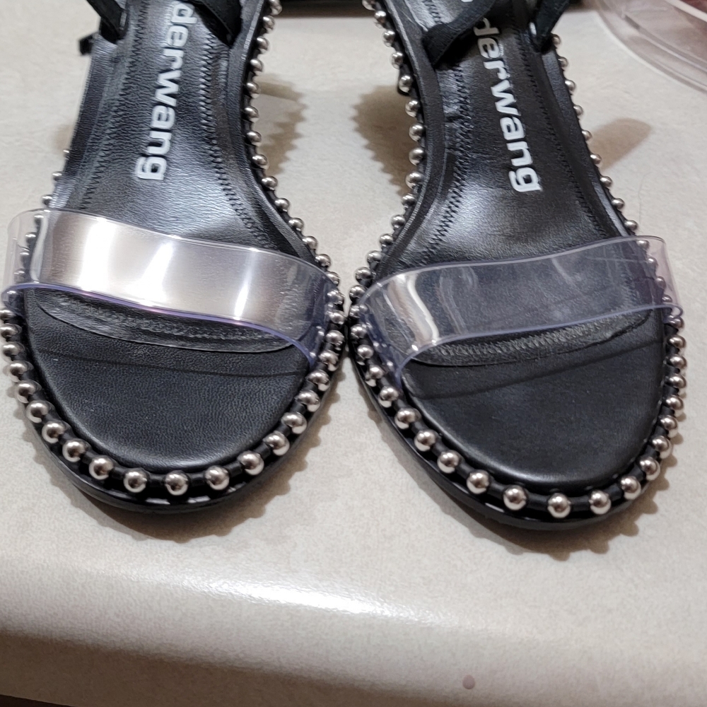 Alexander Wang Low Heel Black Nova Stud
